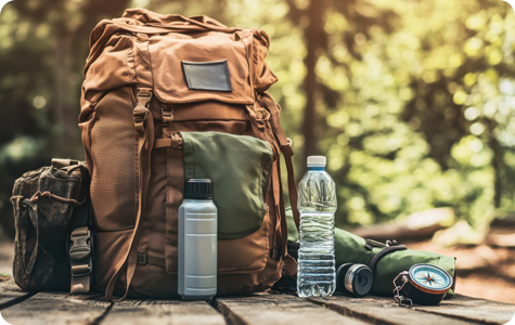 アウトドアに…